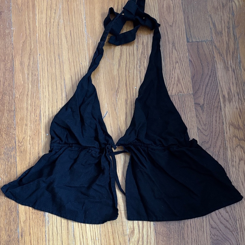 Garage Black Halter Top